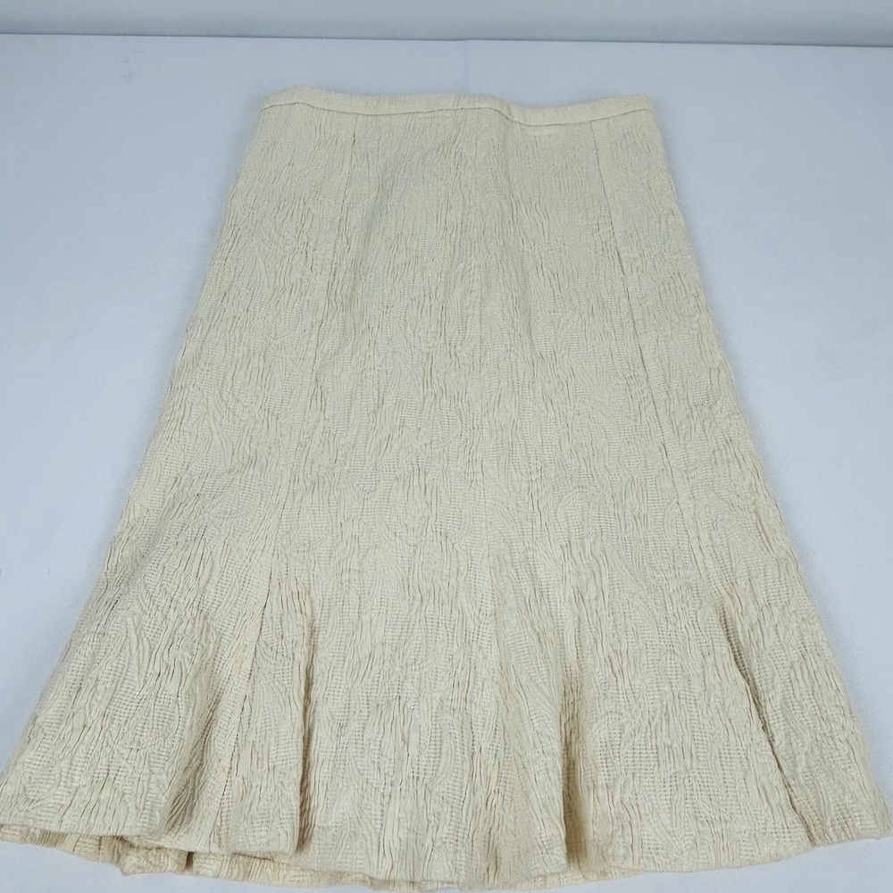 Yoana Baraschi Jacket & Skirt Set Women's XS Designer Ivory Knit 99% Cotton - Picture 12 of 16